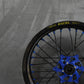 Excel G2 Pro Felge Blaue Nabe schwarzer Felgenring