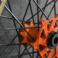 Excel G2 Pro Felge orange Nabe schwarzer Felgenring